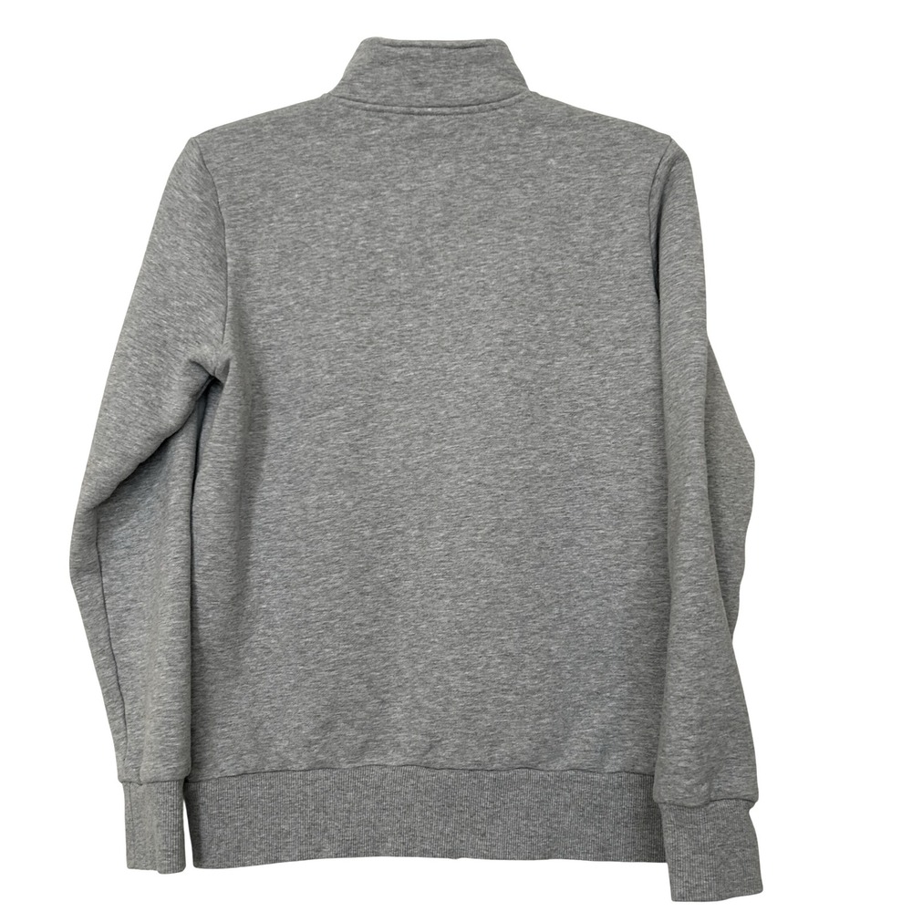 FILA Zip-Up Jacket Women's Medium Gray Logo Sleeve Cotton Blend - Picture 2 of 9